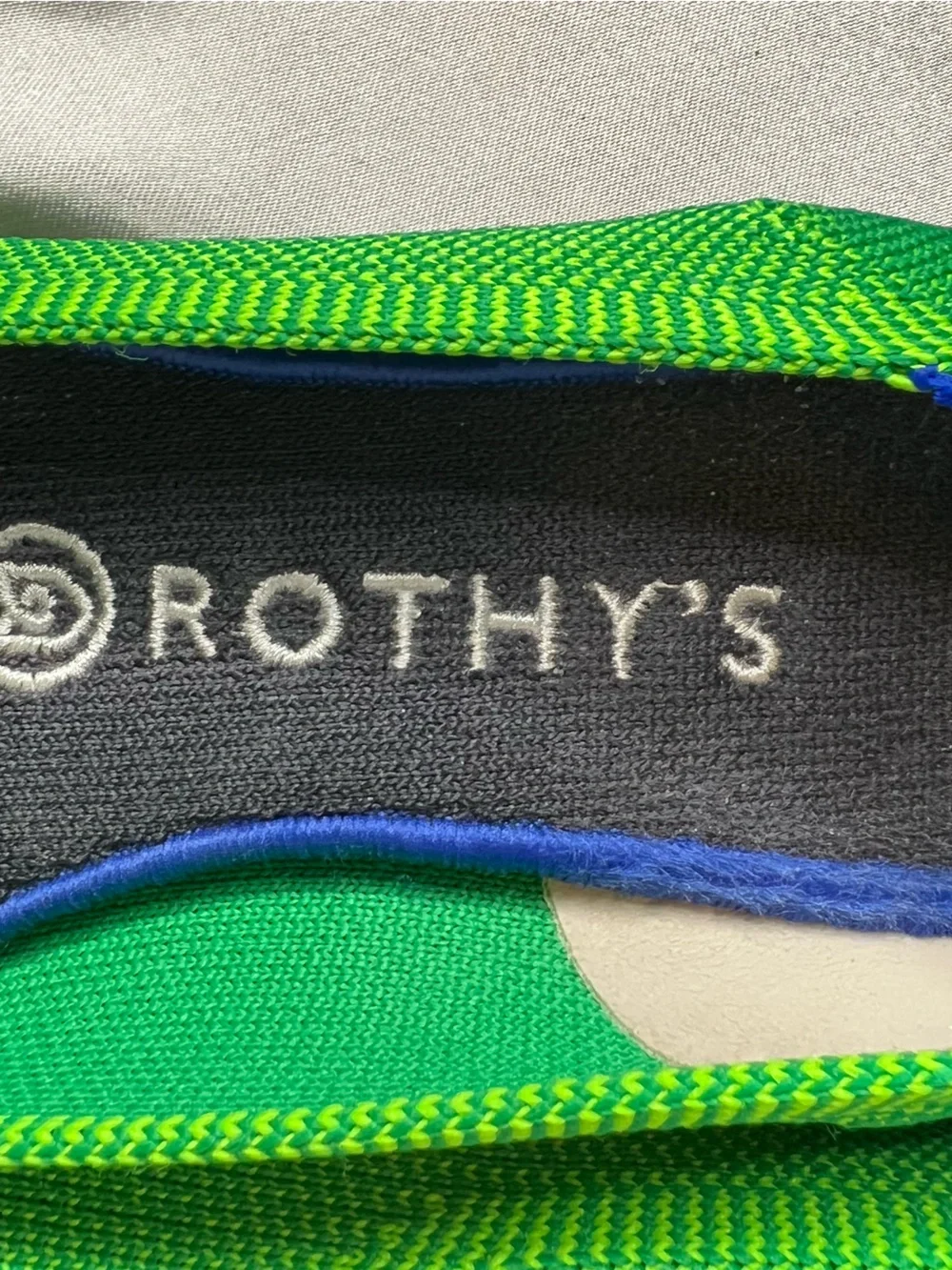 Rothy's Jellybean Kelly Green Round Toe Ballet Flats Size 7